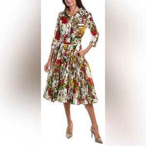 Samantha Sung Floral Multicolor Dress, Size 10
